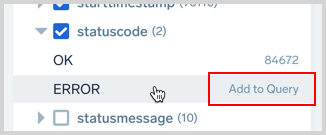 facets add to query