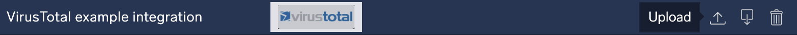 Upload button