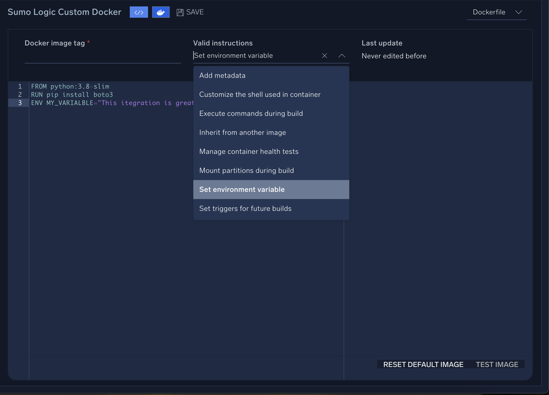 Docker instructions