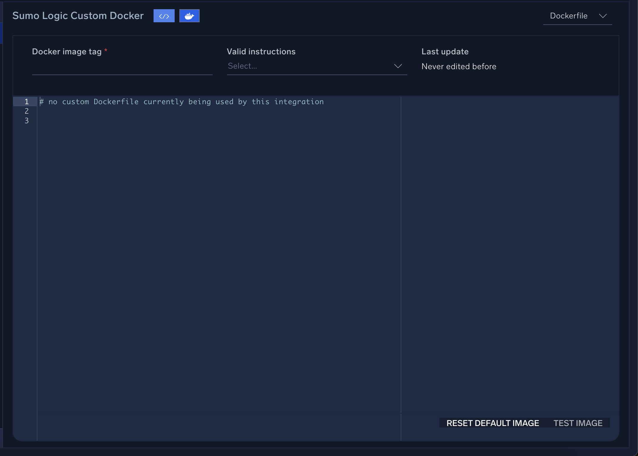 Docker editor