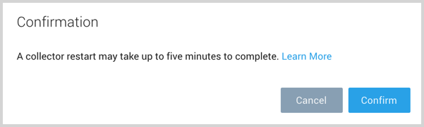 Restart confirmation