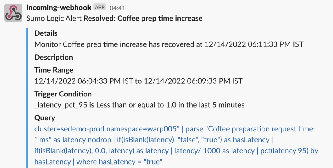 recovery payload