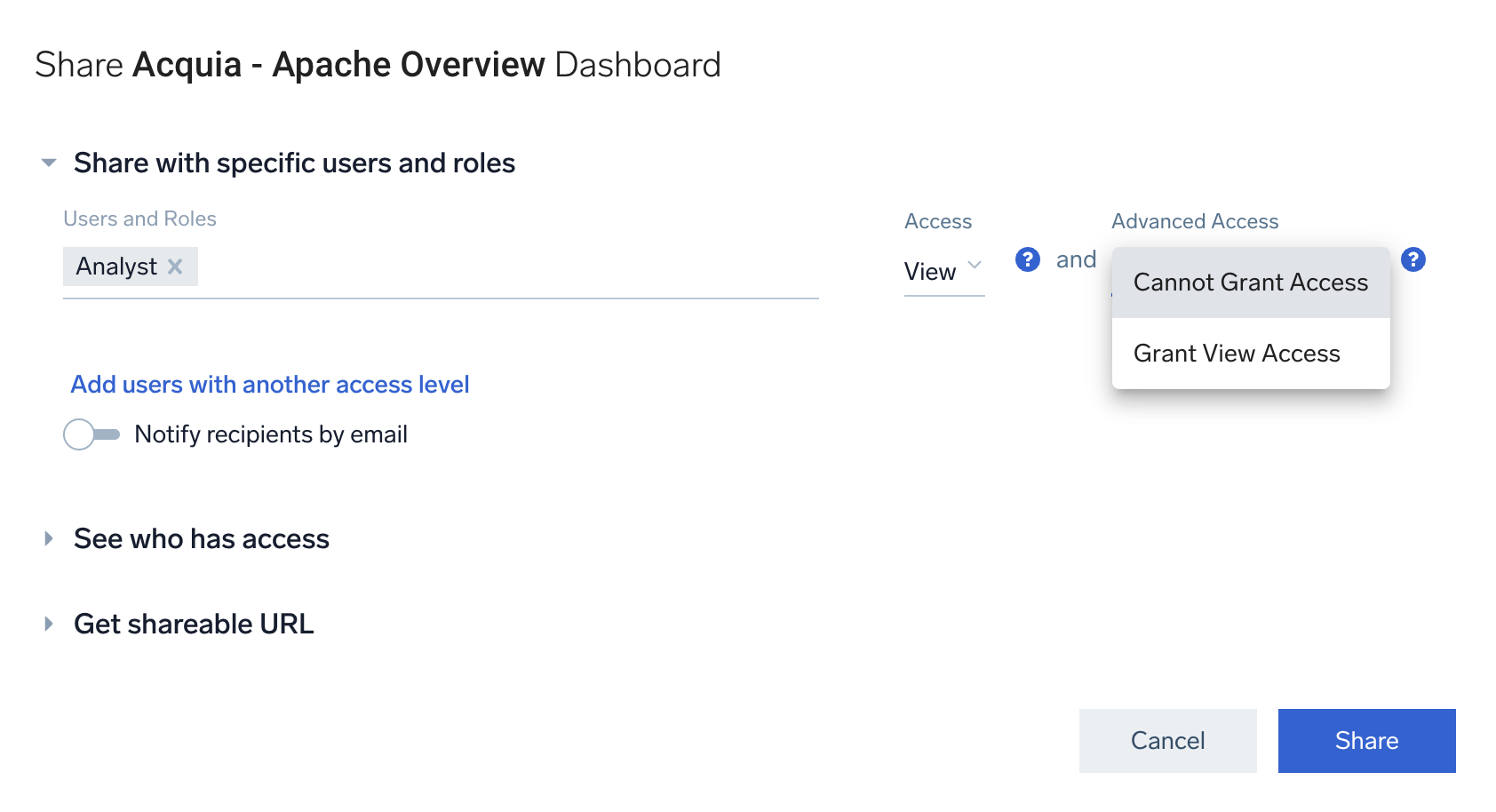 Permissions share
