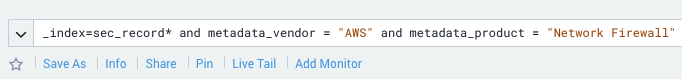 AWS Firewall search