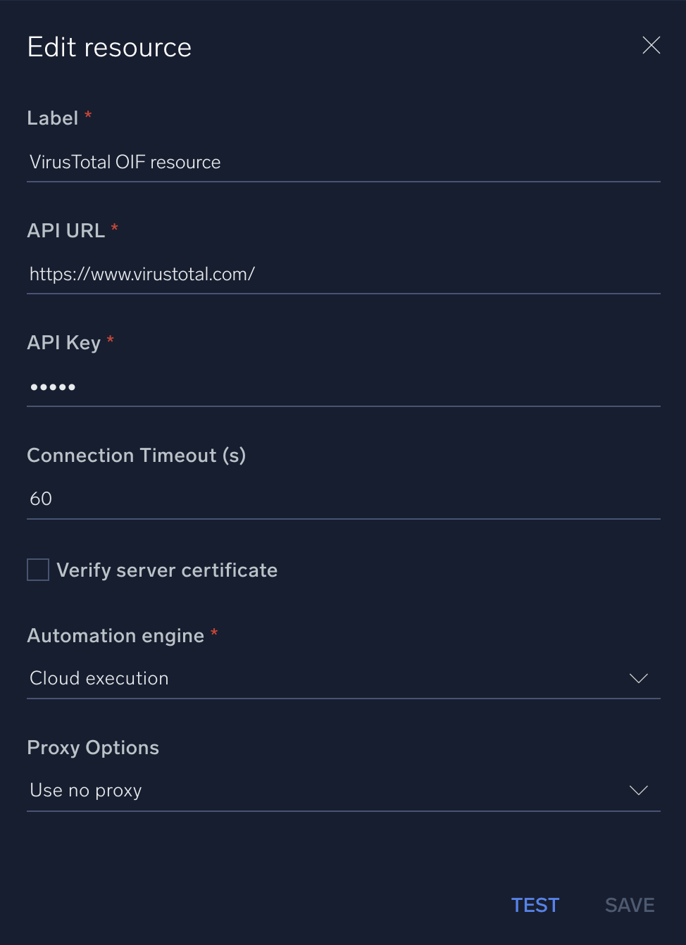 Edit a resource