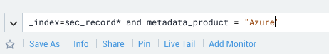 Azure activity log search