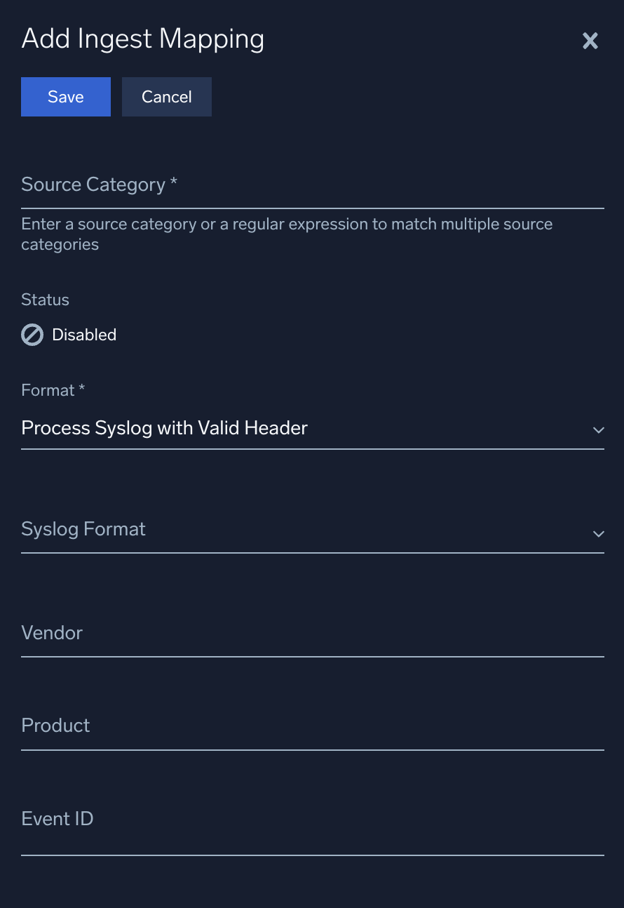 Create mapping