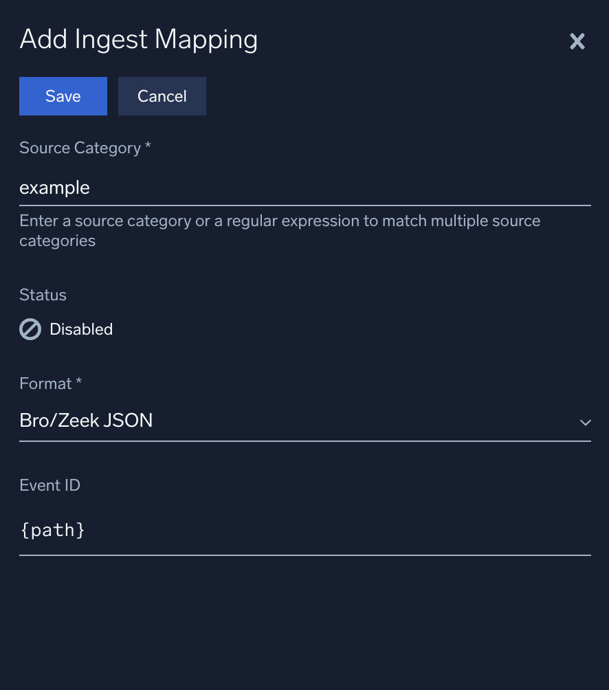 Create mapping
