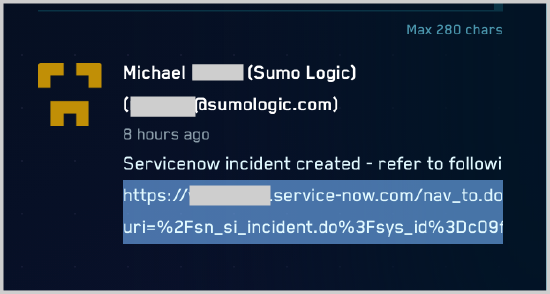 Generated incident