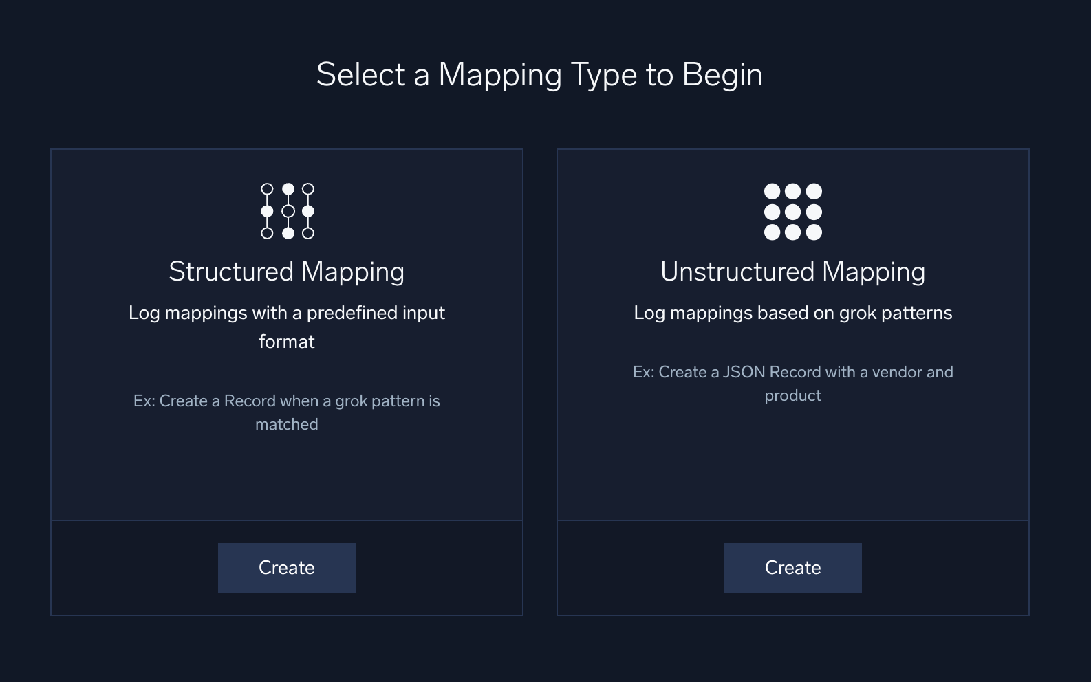 Structured mapping