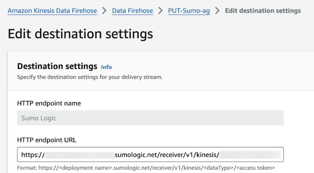 Firehose URL