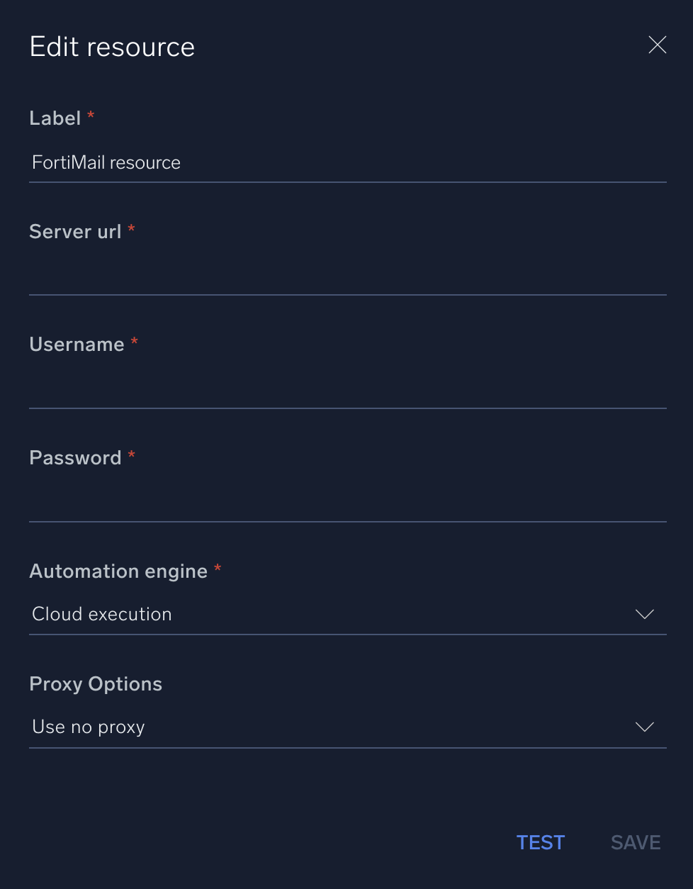 FortiMail configuration