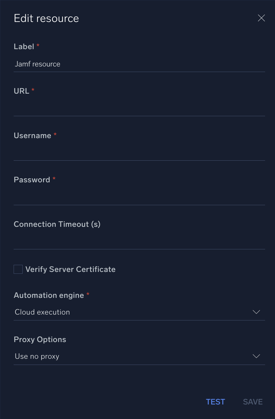 Jamf configuration