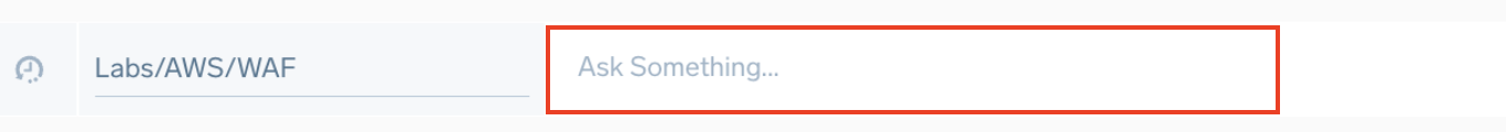 Entering a prompt in the Copilot Ask field