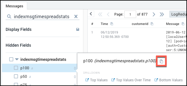 Field browser copy field