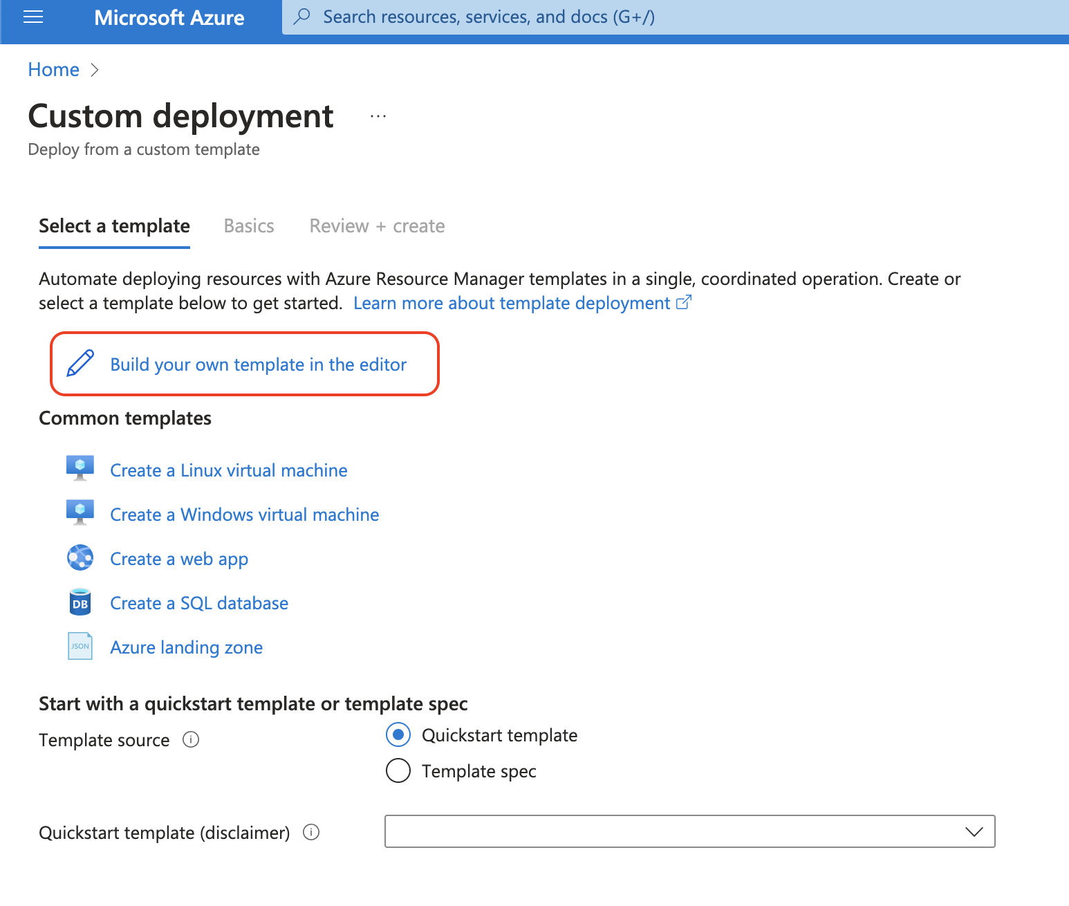 Custom deployment