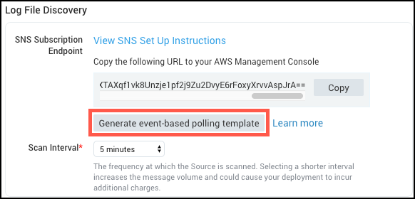 Generate cloudformation template event subscription
