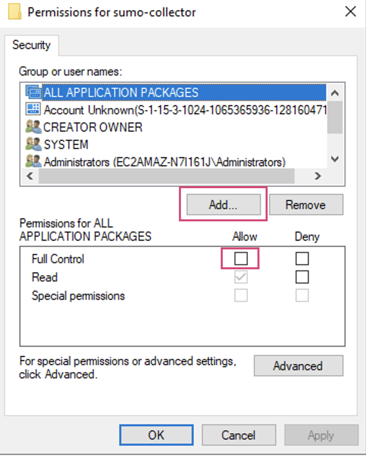 permissions