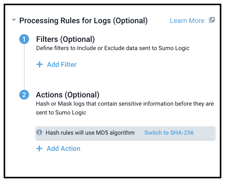 Processing rules