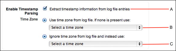 Time zone parsing options
